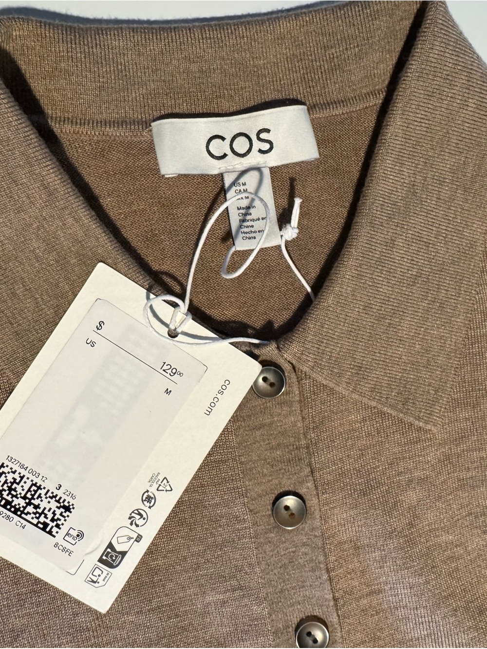 COS Women’s Taupe Polo